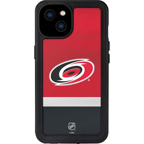 NHL Carolina Hurricanes Jersey iPhone 15 Plus Waterproof Case